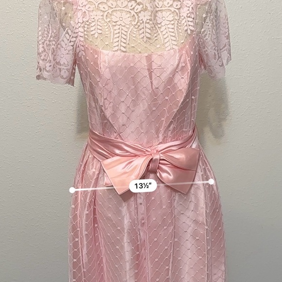 VTG JCPENNEY FORMAL LACE DRESS SIZE 9/10 - Picture 7 of 8
